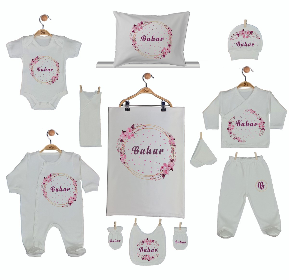 11 Li Set With Flowers