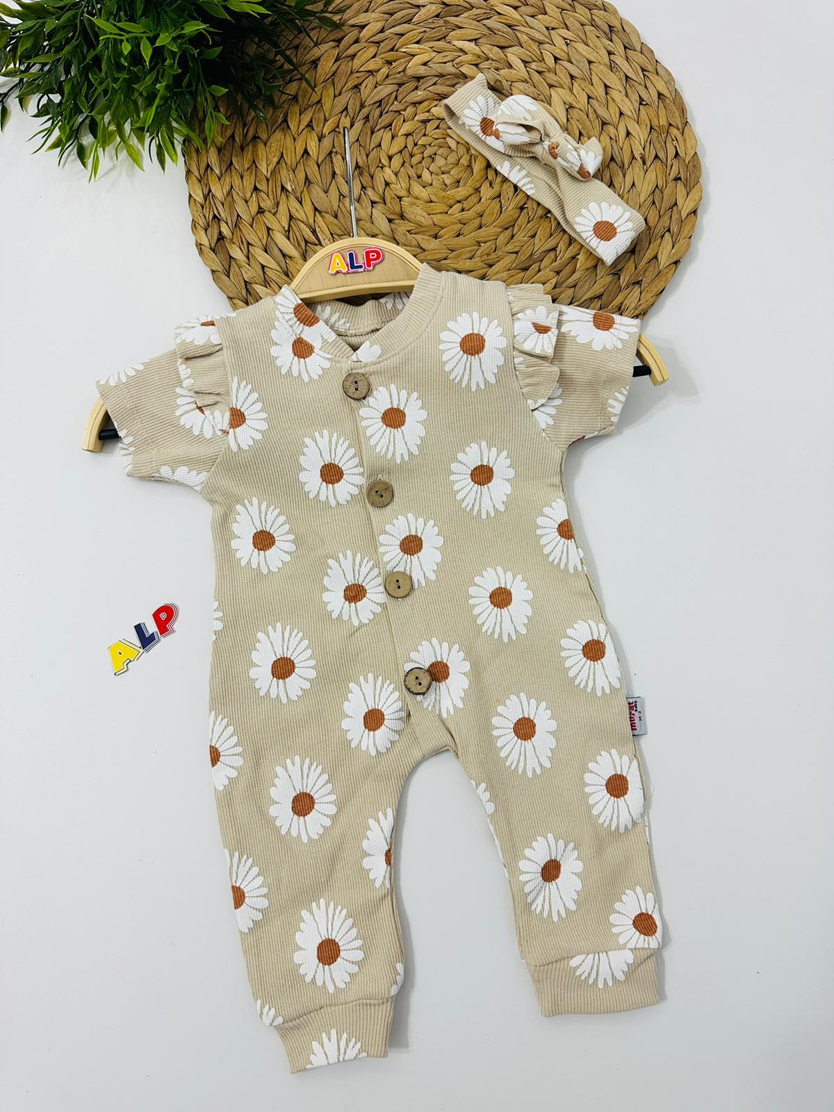 Daisy 2 Parça Tulum Set Kız Takım Bej