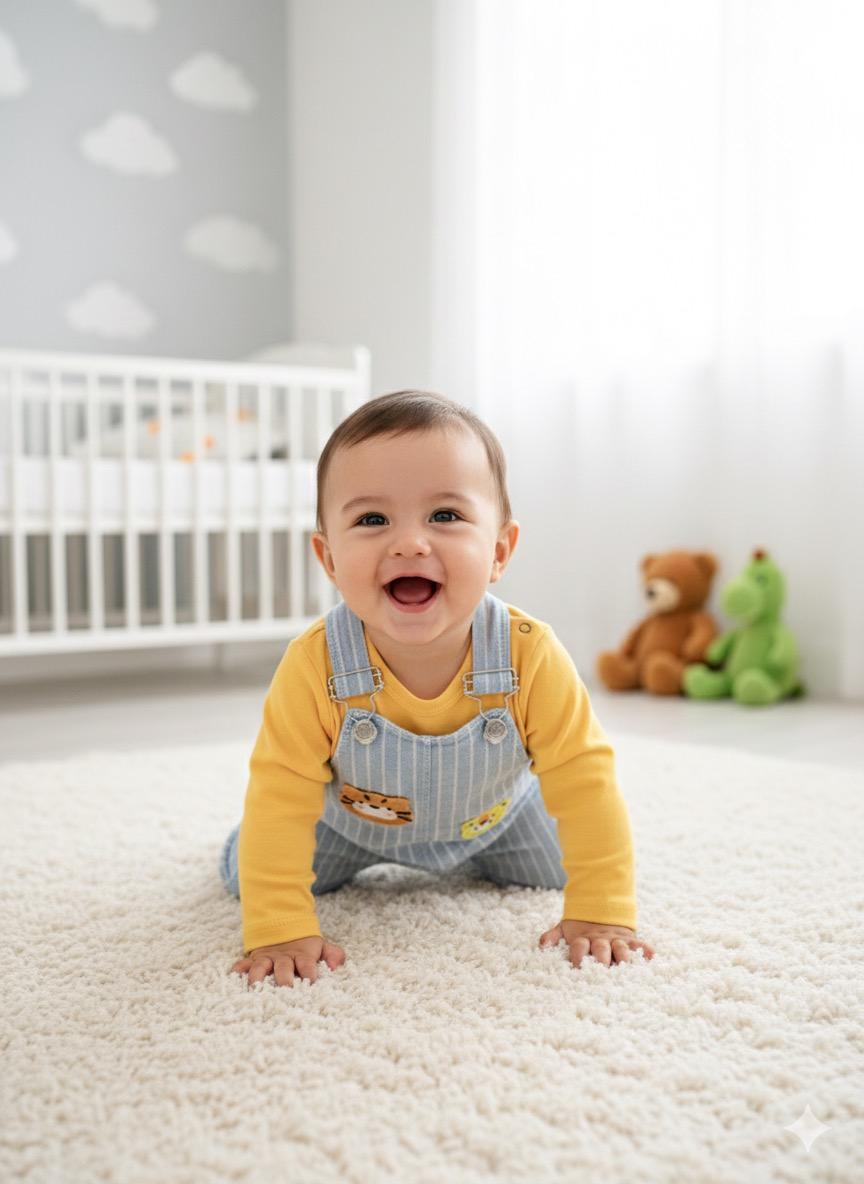 Dikey çizgili sevimli hayvan nakışlı mevsimlik 2li salopet set