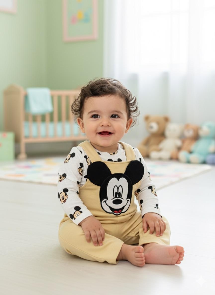 Disney Erkek Bebek Salopet Takım