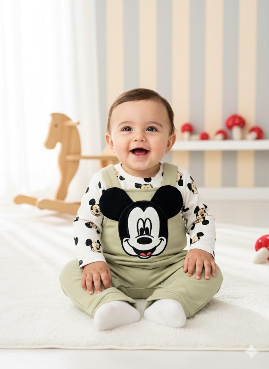 Disney Erkek Bebek Salopet Takım