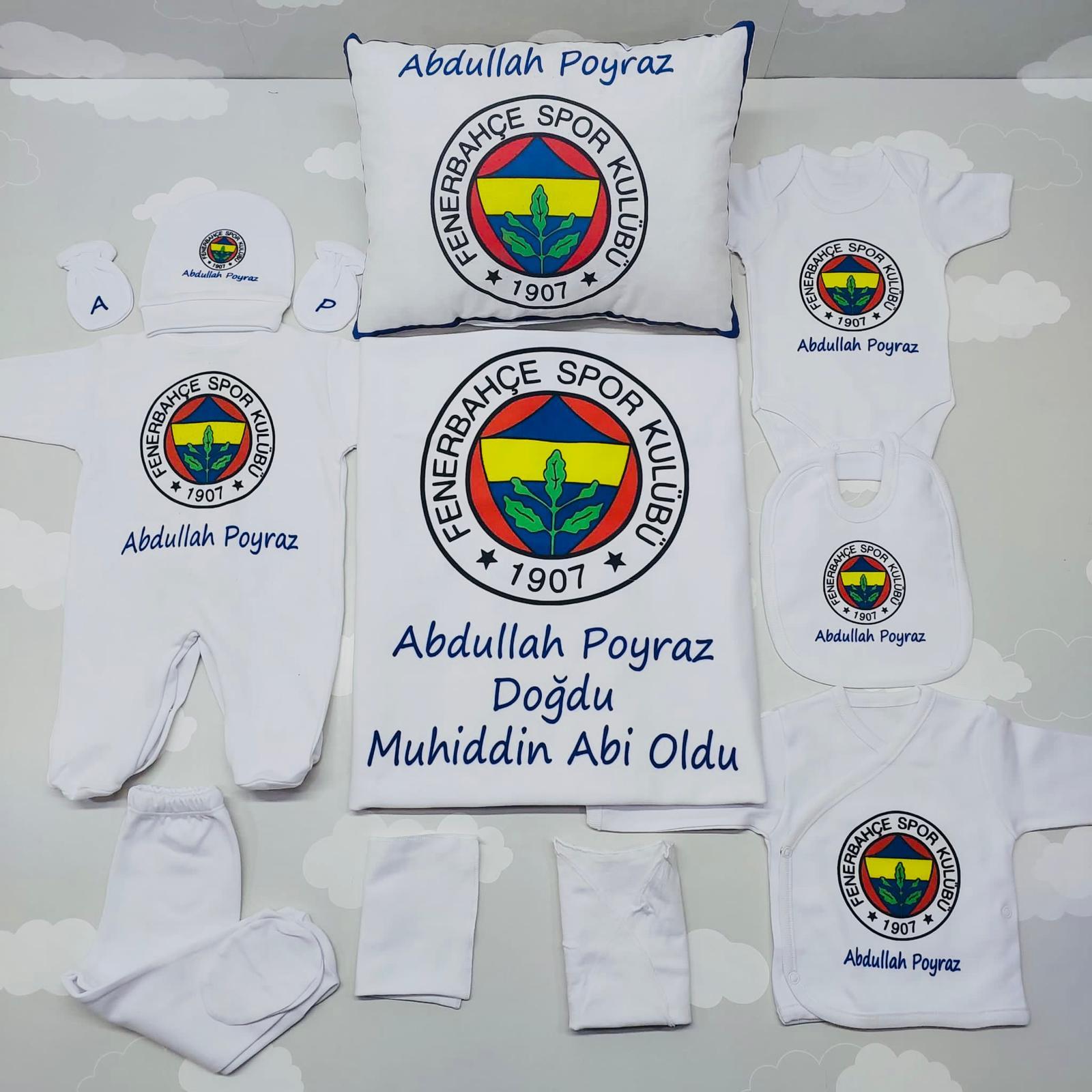 Fanatik Sarı 11 Parça İsme Özel Hastane Çıkışı Seti