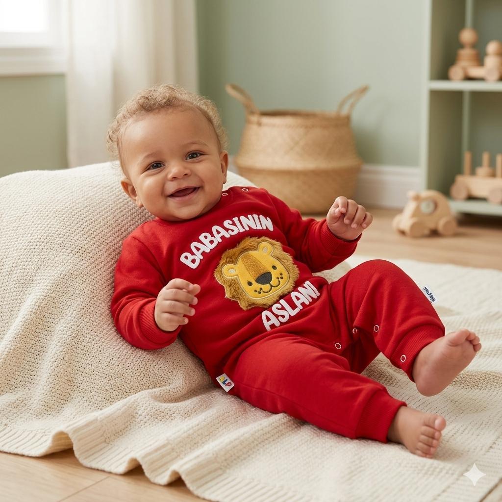 Father's Lion Tulum Kışlık Set Erkek Takım Kırmızı