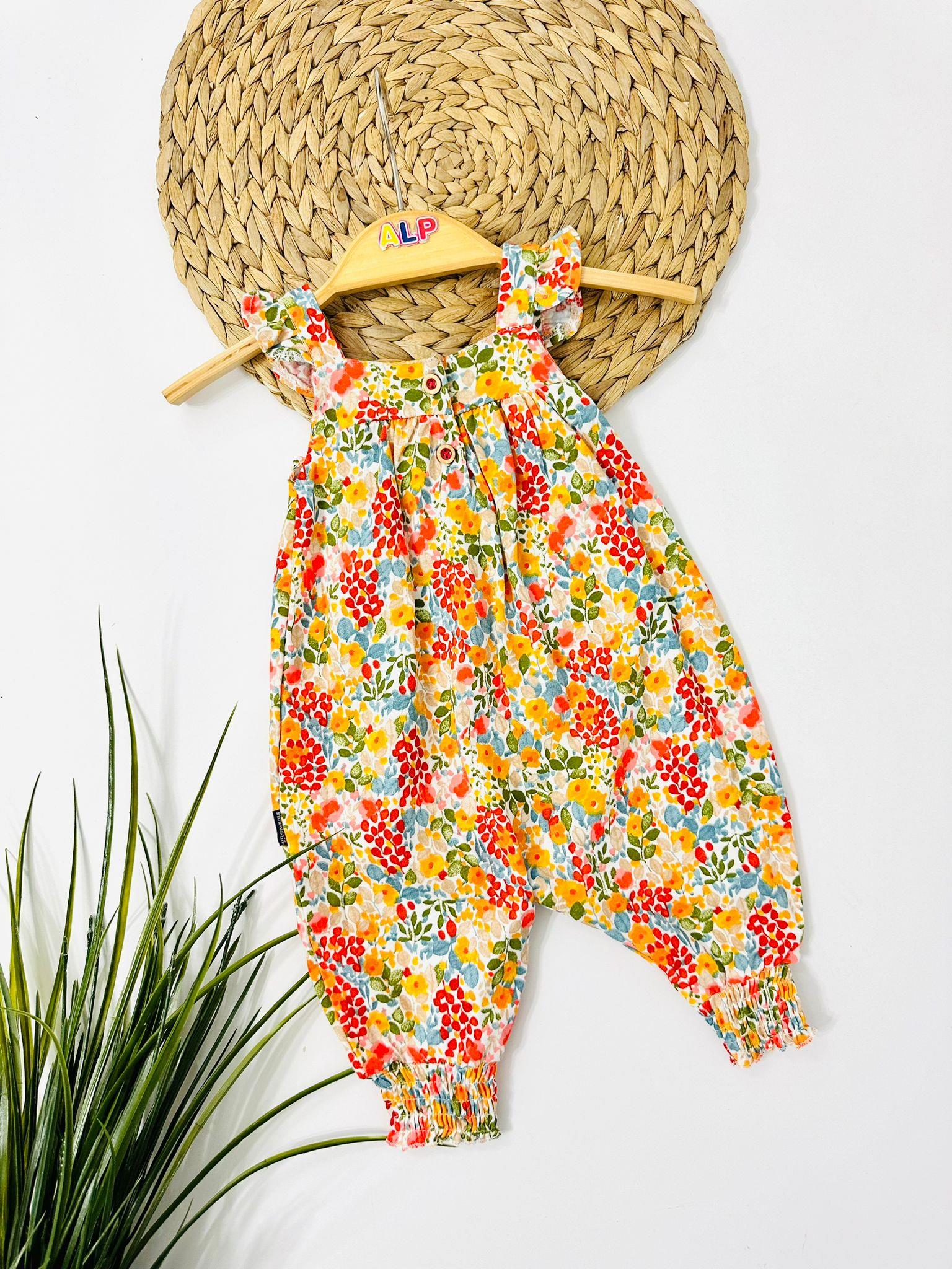 Flower Şalvar Tulum - Sarı 