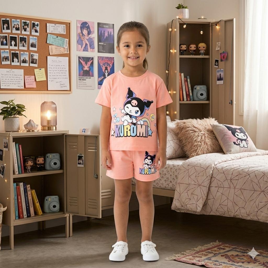 Kuromi 2 İp Kapri Eşofman Takım