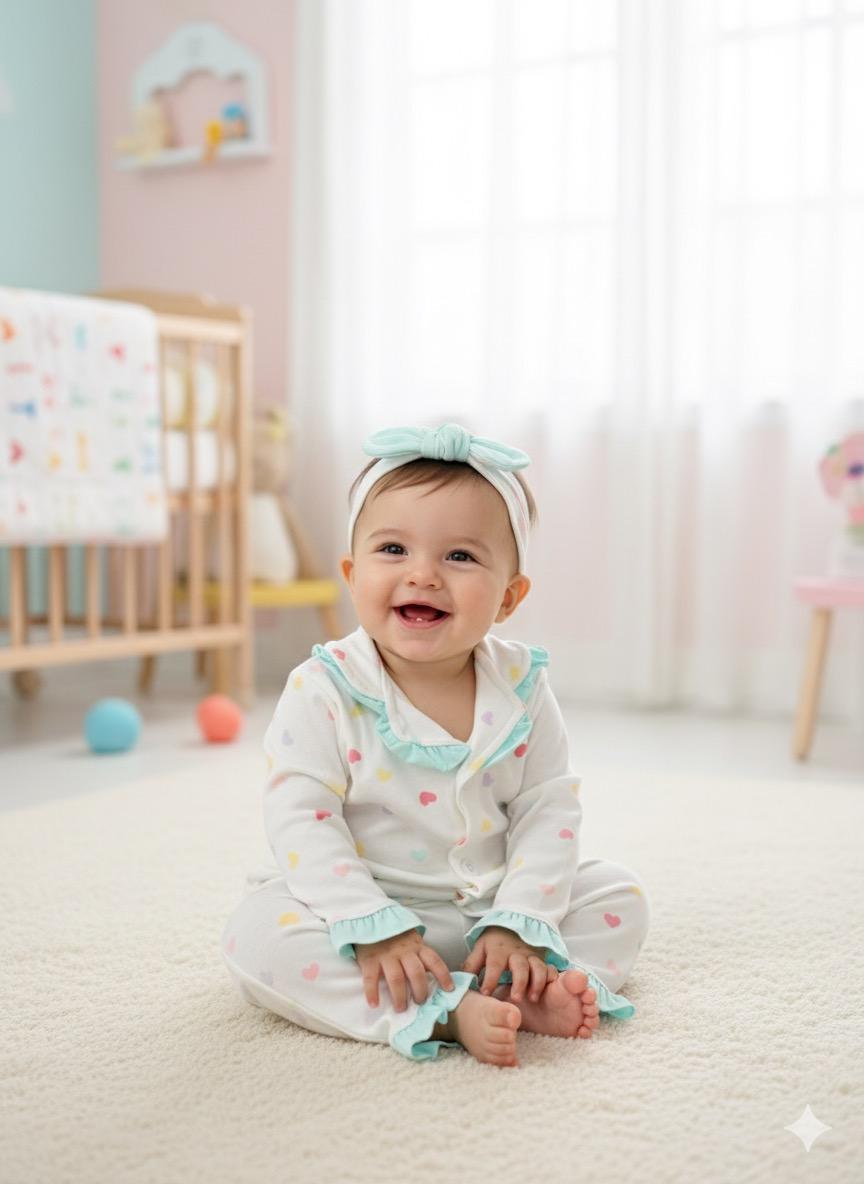 Love Önden Düğmeli Mevsimlik 2 Parça Pjama Takımı