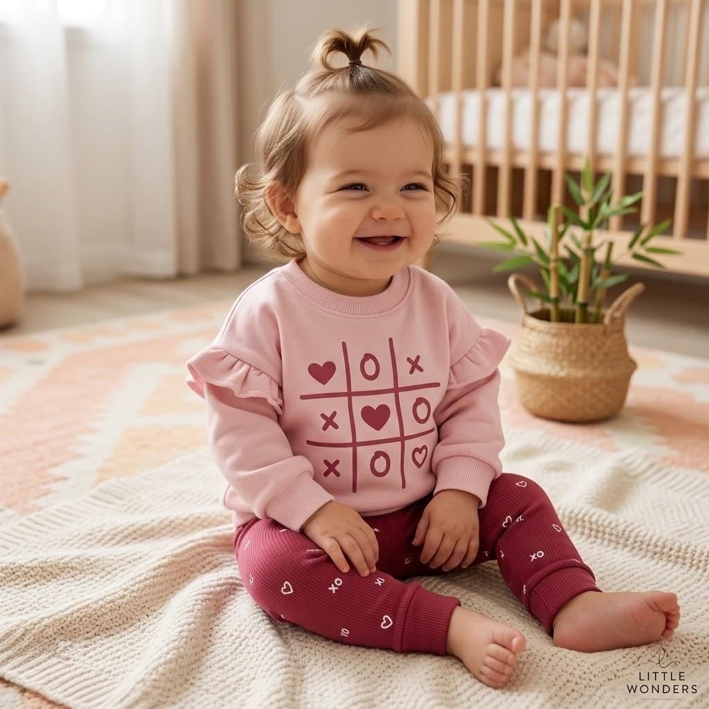 Love Taytlı  Paça Kolları Fırfırlı Takım