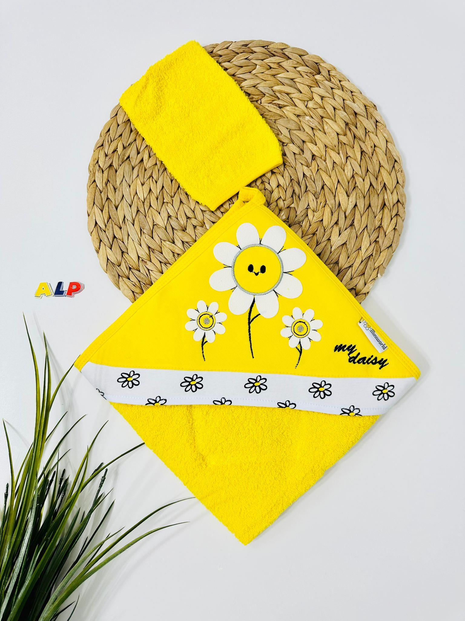 Maine Havlu ve kese 2 li Set - Sarı