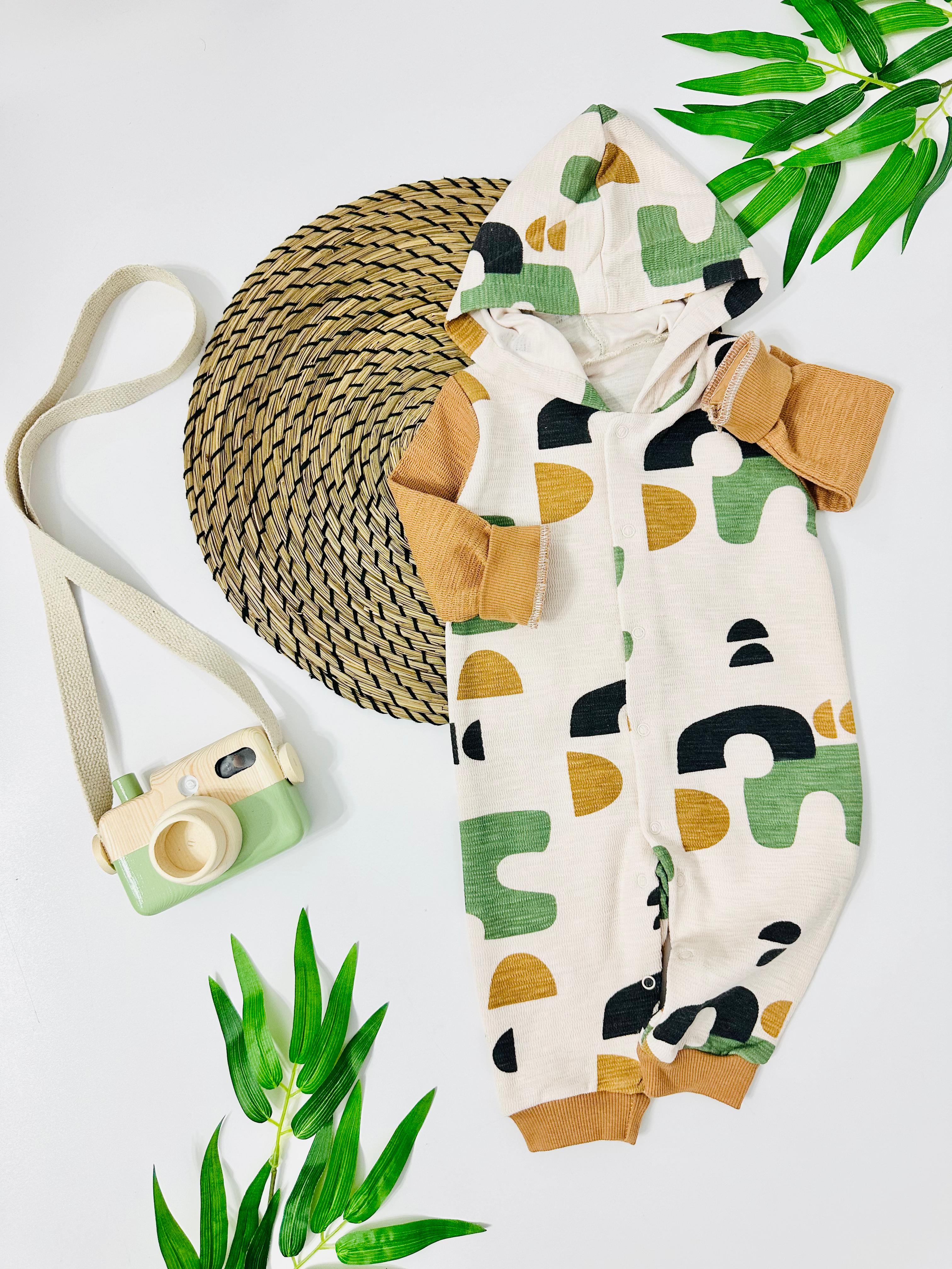 Norway Ohrid Boydan Çıtçıtlı Kapüşonlu Tulum - Sarı 