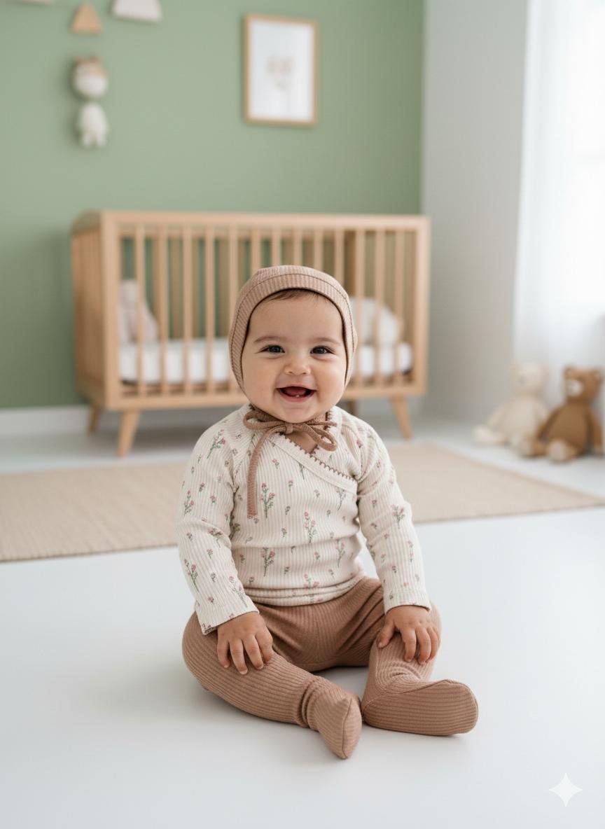 Ottawa 5li Yenidoğan set - Kahve