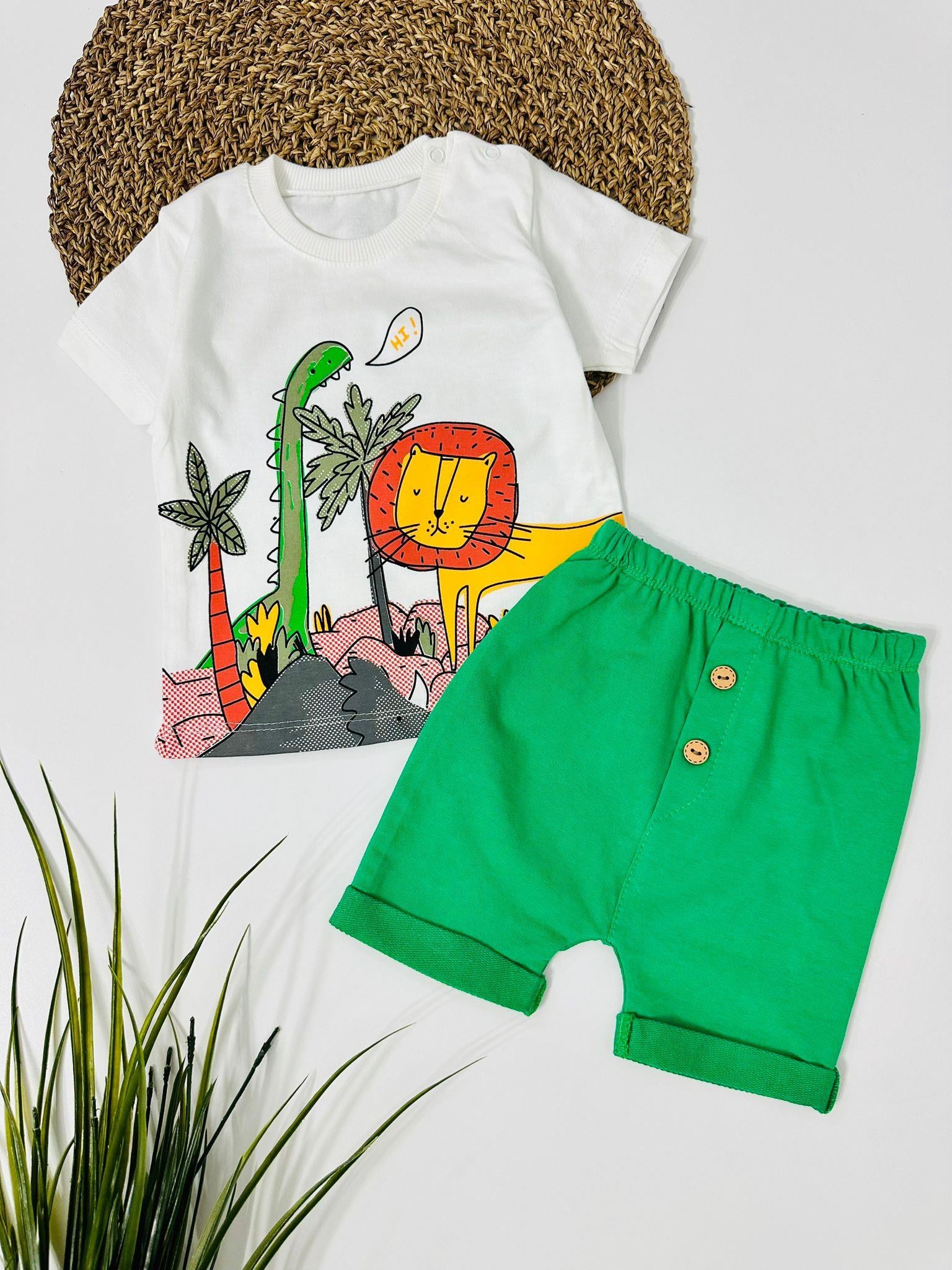 Safari  Şortlu 2li Takım - Yeşil 