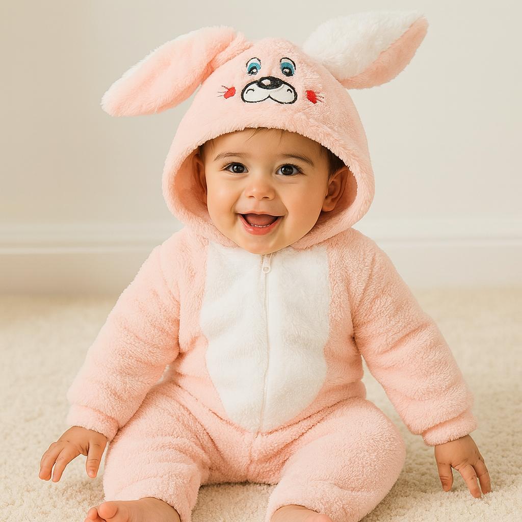 Sevimli Tavşan Polar Kışlık Tulum