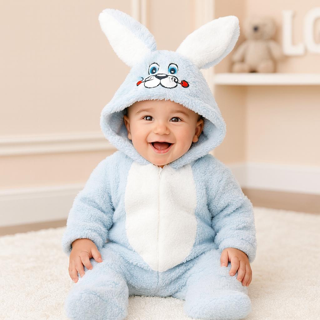 Sevimli Tavşan Polar Kışlık Tulum