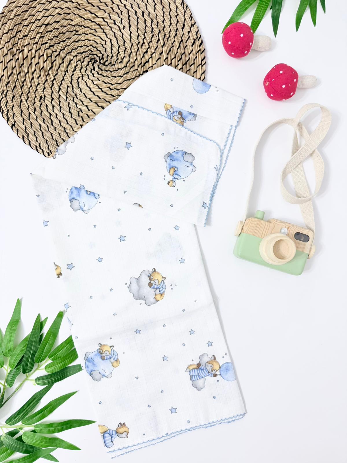 Sicily Müslin Bebe Battaniye 80*90cm