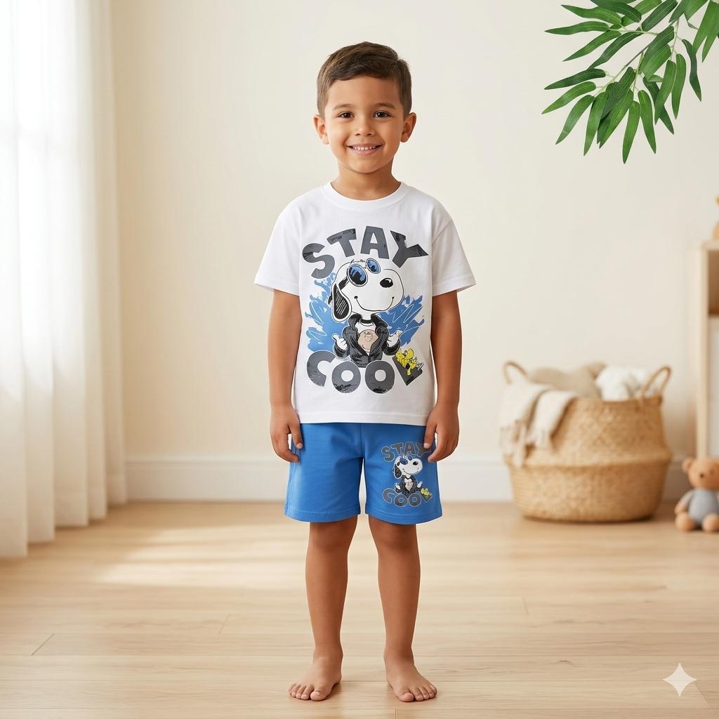 Snopy 2 İp Kapri Eşofman Takım