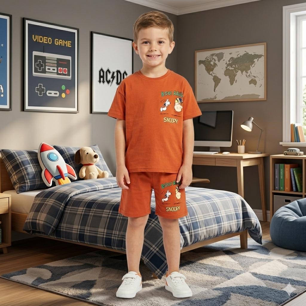 Snopy 2 İp Kapri Eşofman Takım