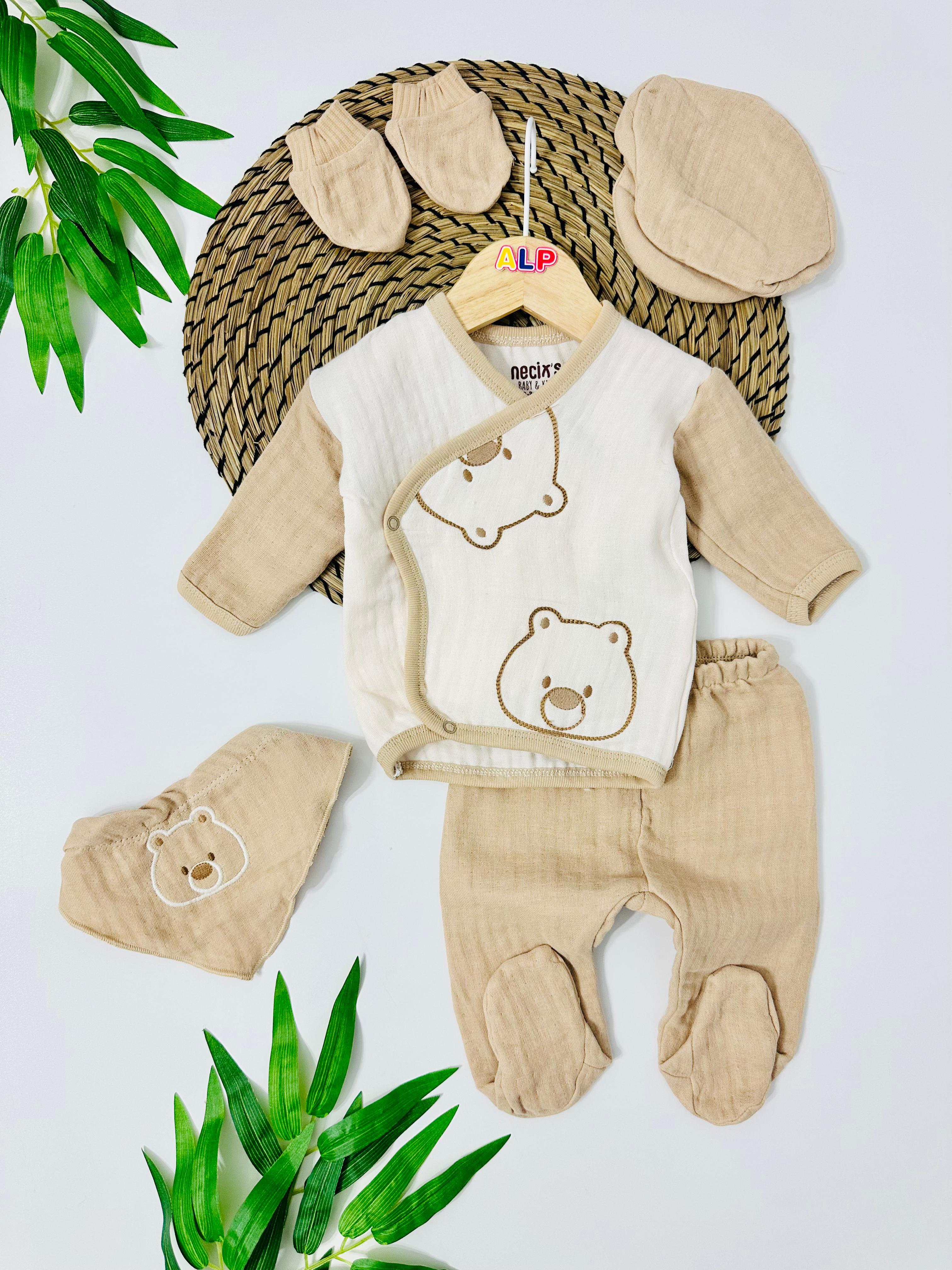 Southafrica Bear 5li Yenidoğan Set - Bej 