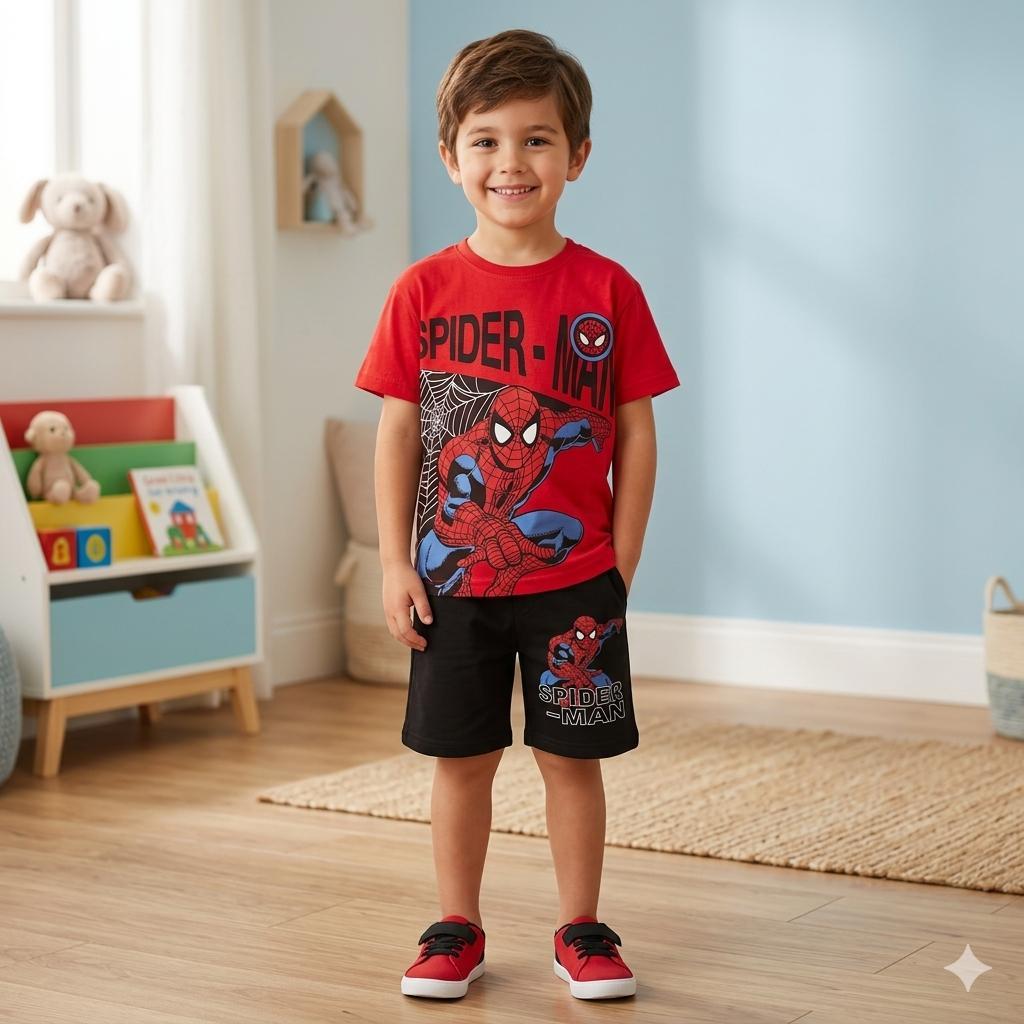 Spıderman2 İp Kapri Eşofman Takım