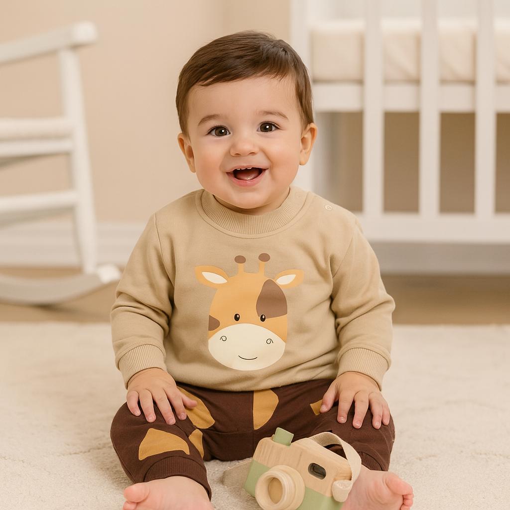 The lucky omuzdan çıtçıtlı mevsimlik 2 parça takım