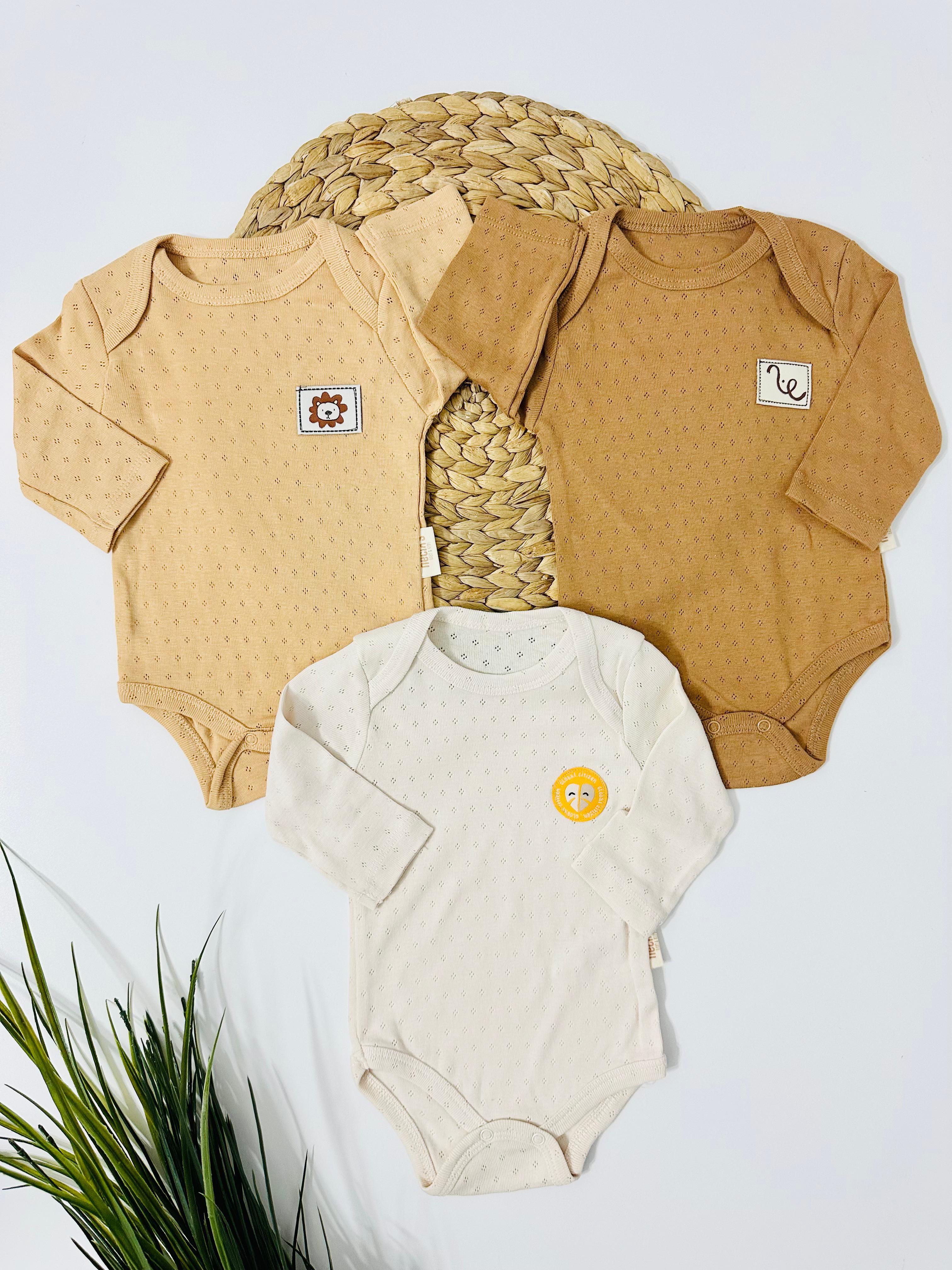 Tıbet 3'lü Body Set - Kahve