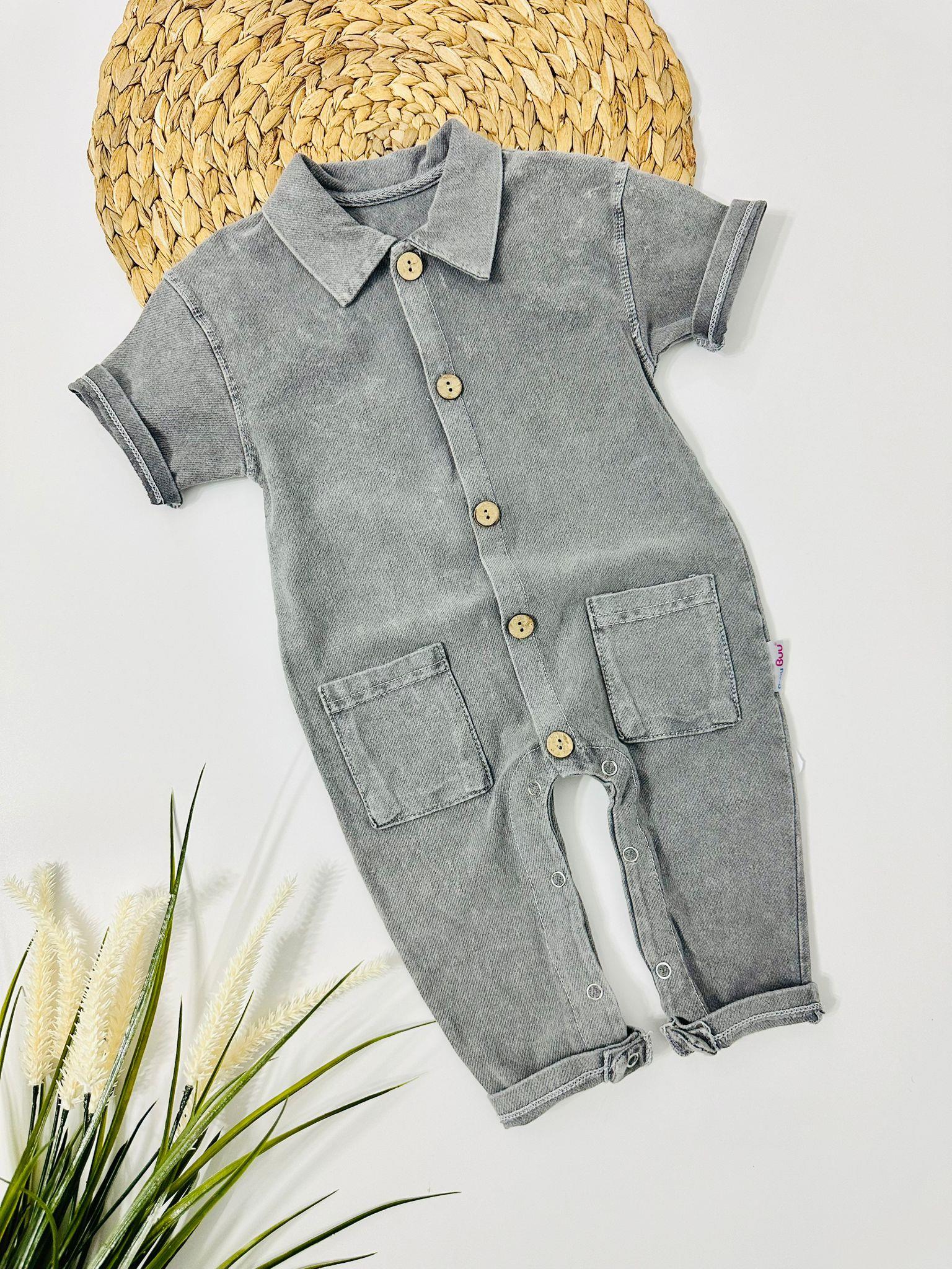 Torba Cep Detay Örme Kot Tulım - Gri