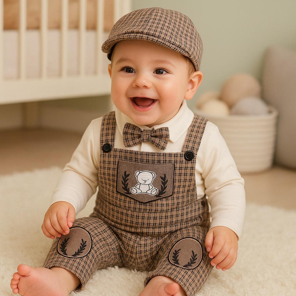 Wild little Papyon Detaylı Badili Şapkalı Salopet Tulum