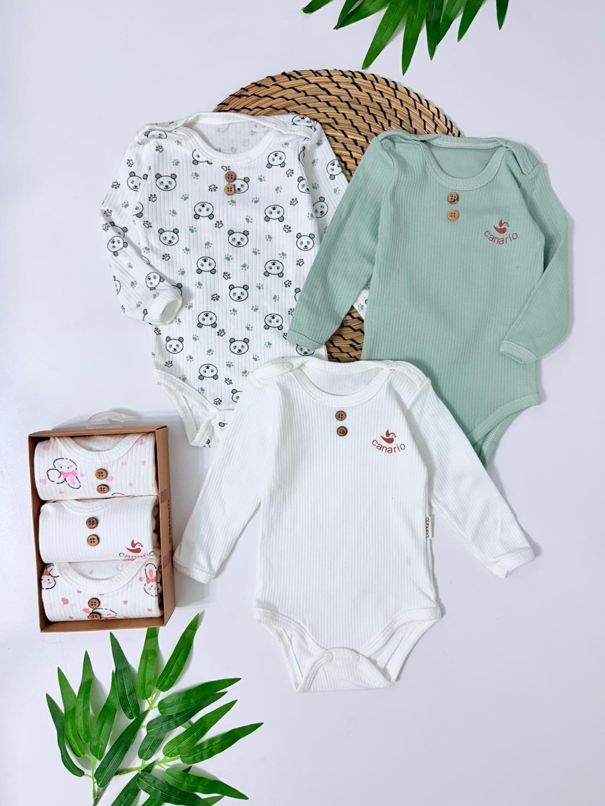 Wisconsin Çıtçıtlı Üst Badi Kutuda 3lü Set