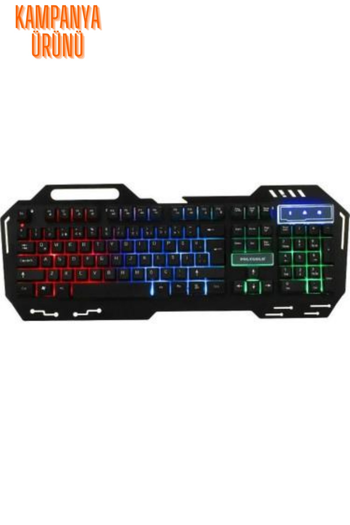 Mekanik Hisli Işıklı Gaming Oyuncu Klavyesi Metal Kasa