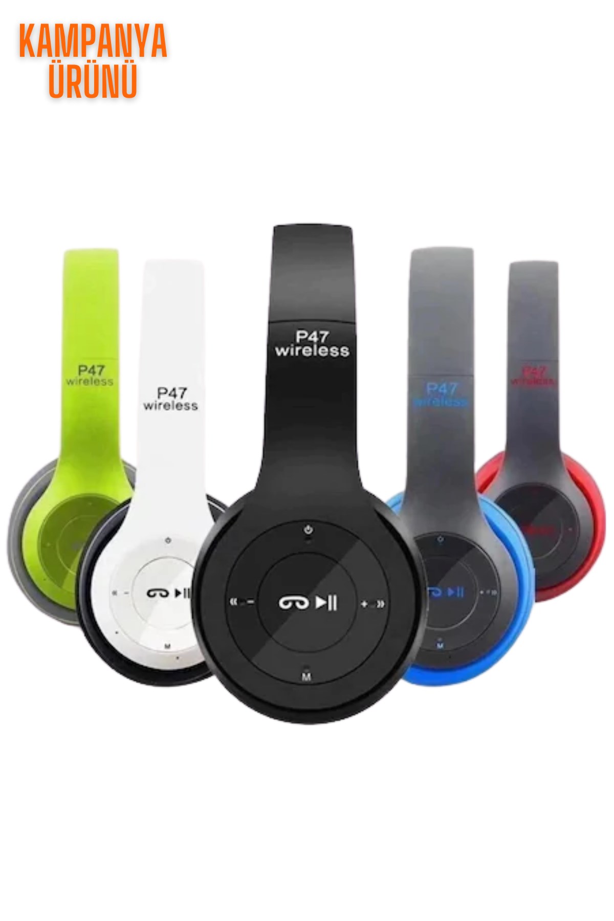 P47 Kablosuz Kulaklık Kulak üstü Bluetooth Fm Radyo 