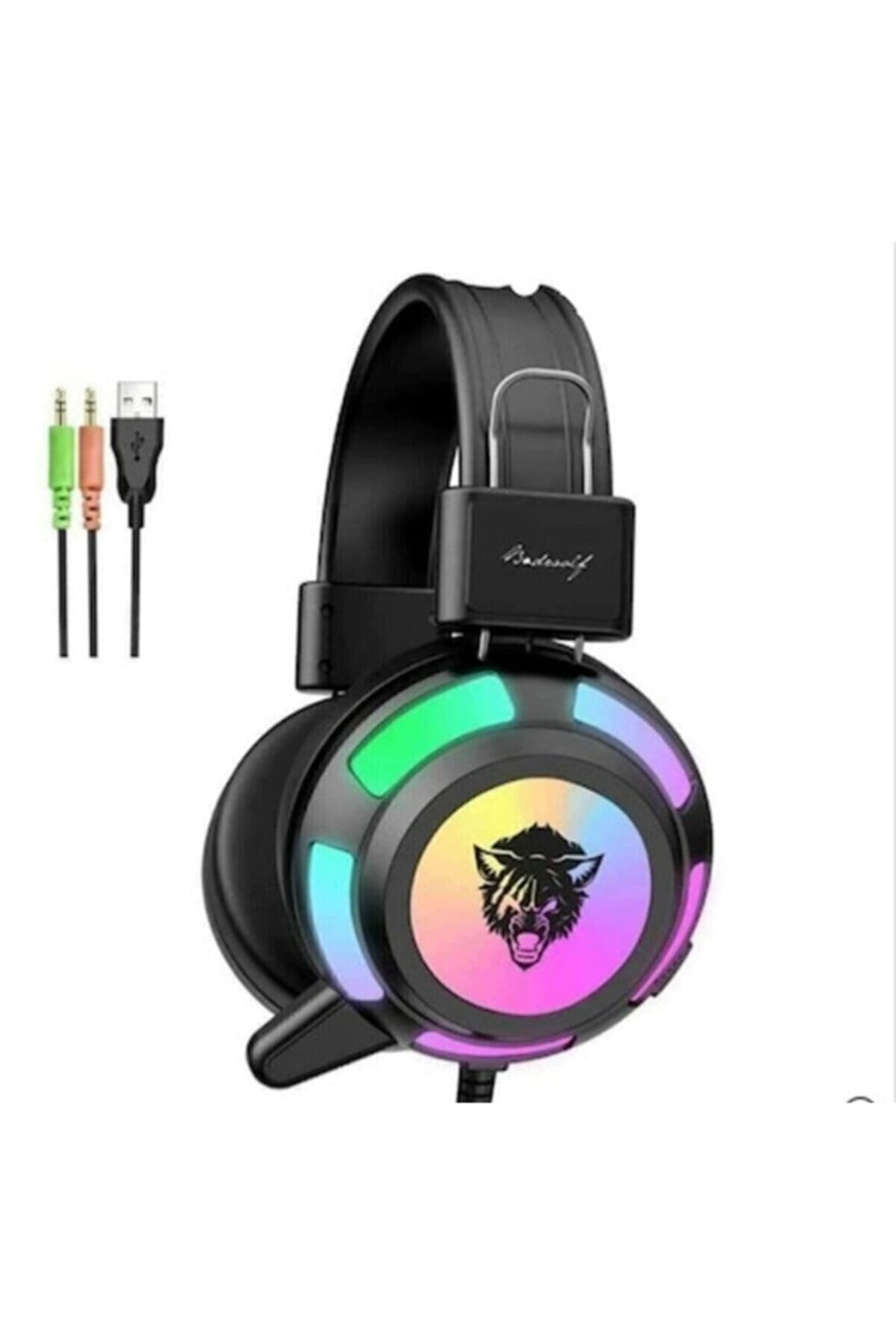 V8 Mikrofonlu Oyuncu Kulaklığı Yeni Rgb Led Işıklı Kulaklık