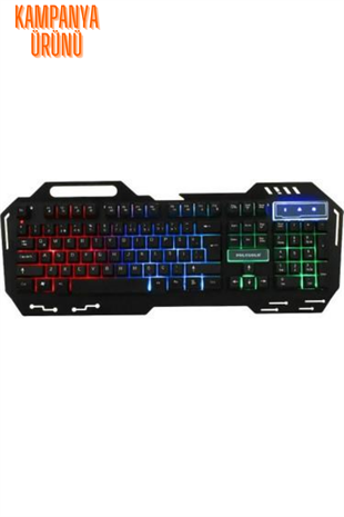 Mekanik Hisli Işıklı Gaming Oyuncu Klavyesi Metal Kasa