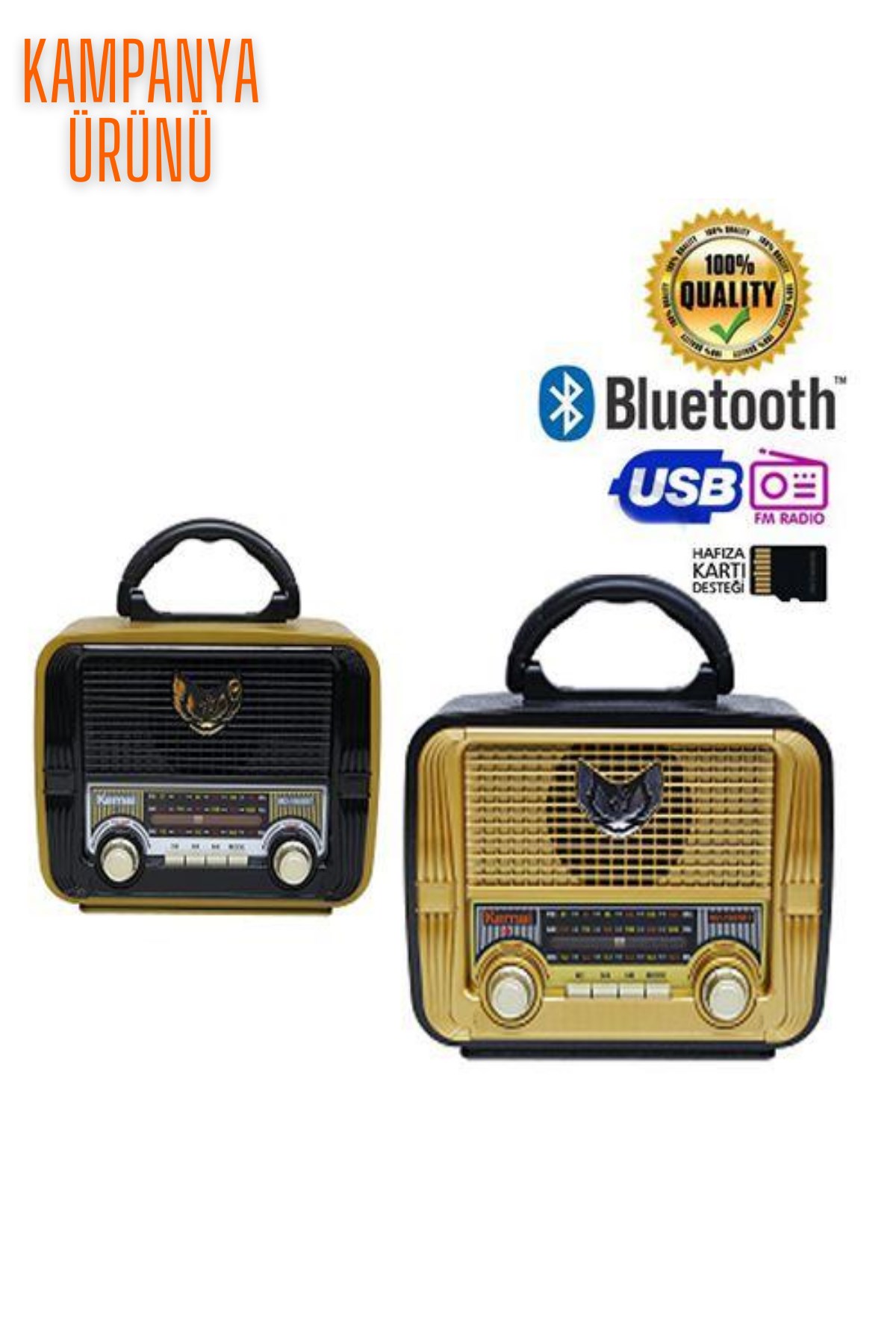 Kemai Md-1905 Nostaljik Radyo Bluetooth Fm Radio Usb Sd Kart