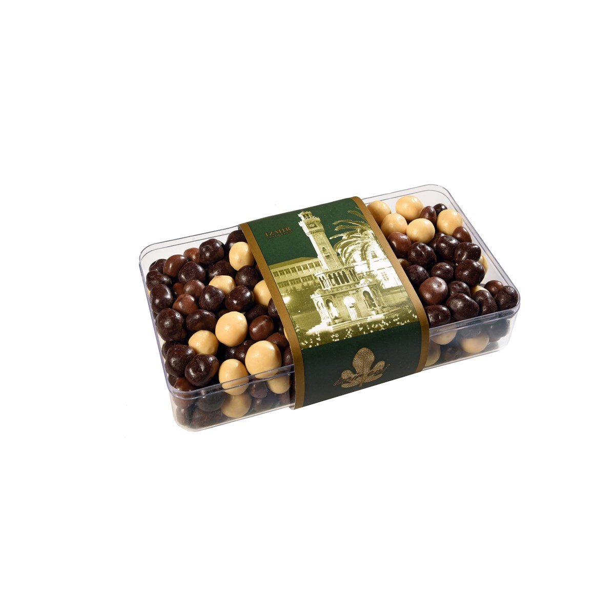 Karışık Çikolatalı İncirli Special Draje 800 G Pleksi Kutu