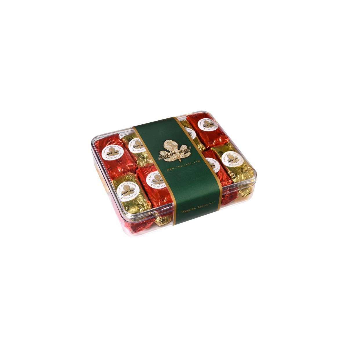 Pleksi Kutu Karışık Çukulat İncir 500 Gr