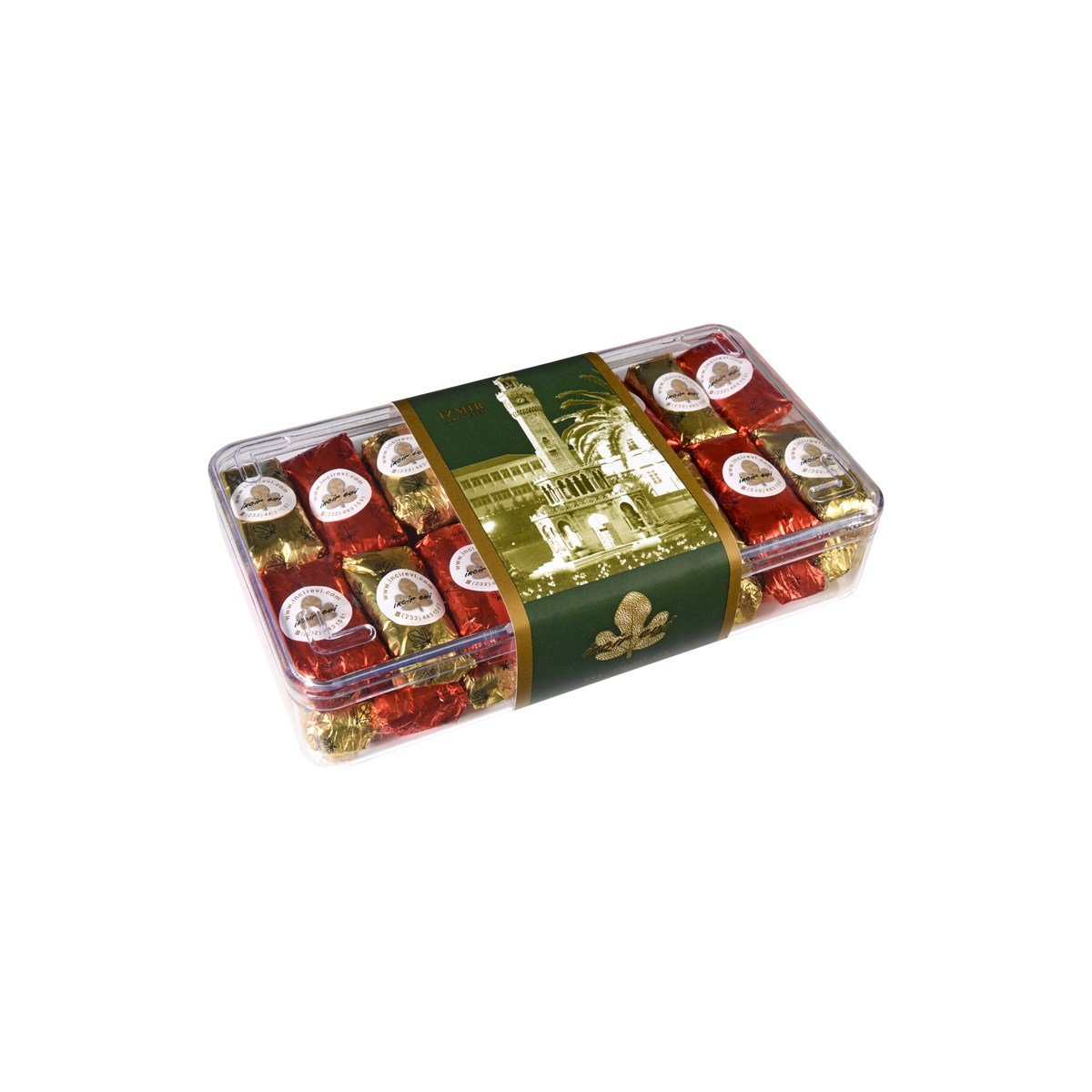 Karışık Çukulat Kuru İncir 800 G Pleksi Kutu