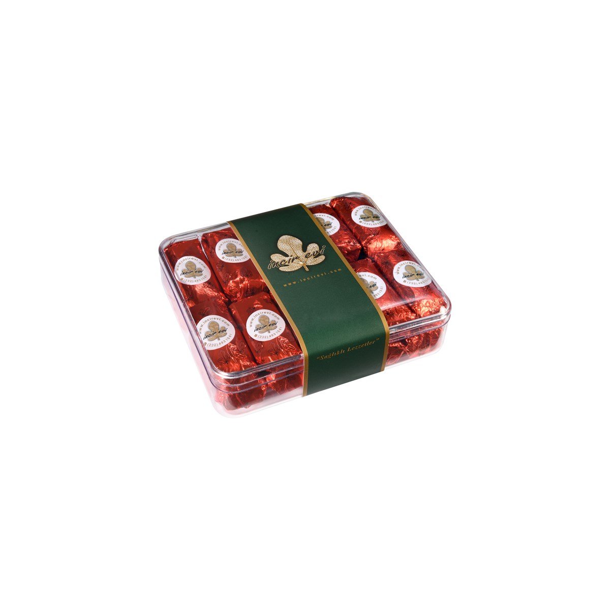 Cevizli Çukulat Kuru İncir 500 G Pleksi Kutu