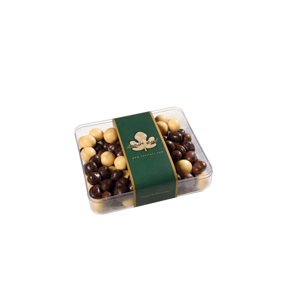 Karışık Çikolatalı İncirli Special Draje 300 G Pleksi Kutu