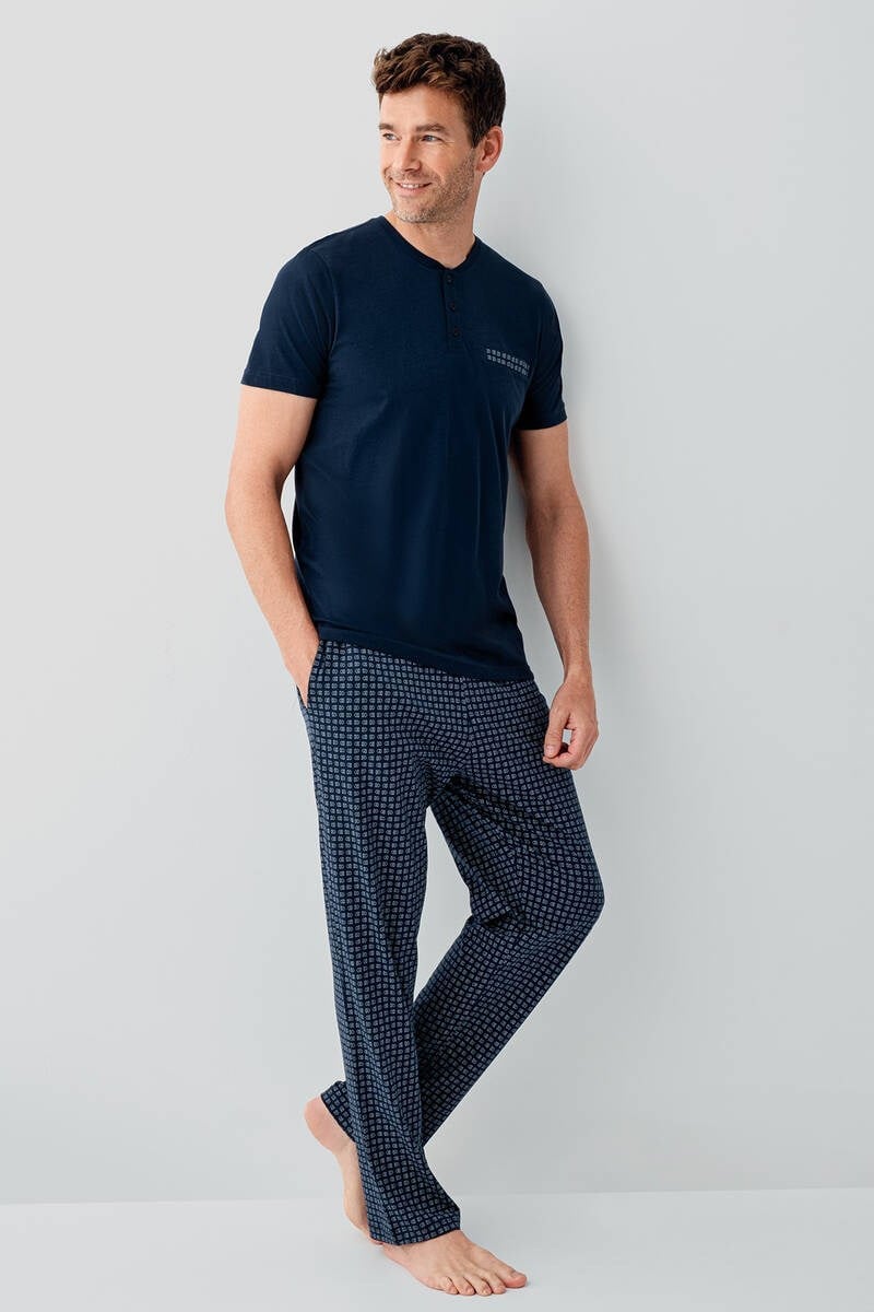 Arnetta Erkek Yarım Kollu Pijama Takımı