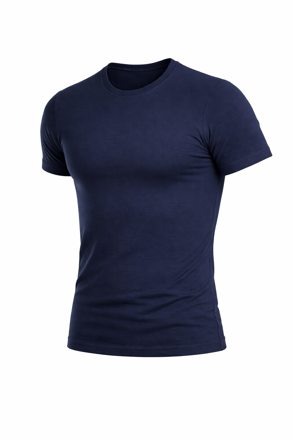 Erkek K.kol Lacivert T-Shirt (4097)