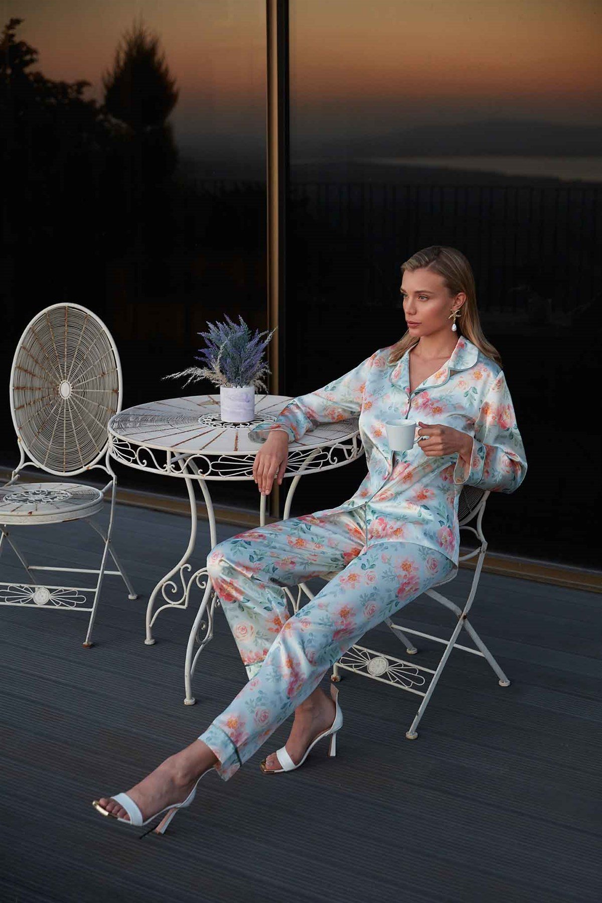 Nurteks Desenli 2'li Pijama Takımı