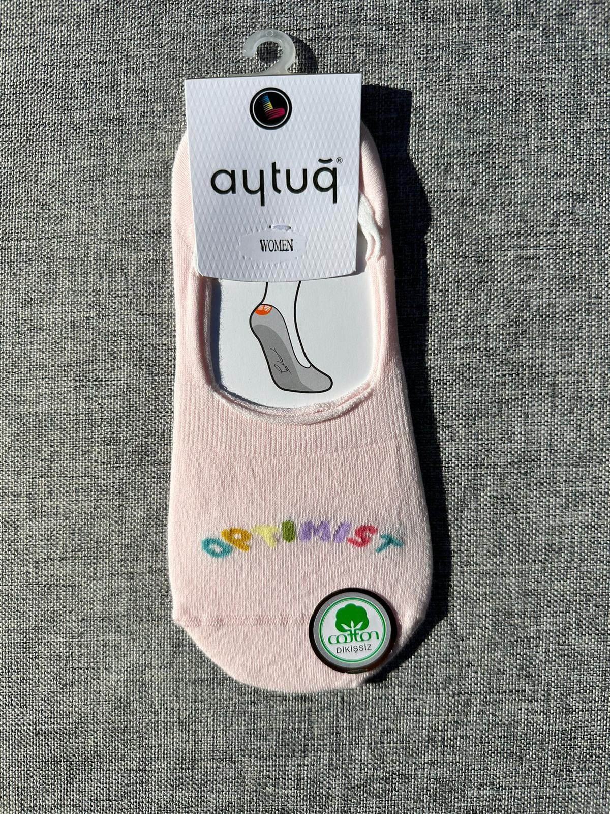Aytuğ Bayan Dikişsiz Pembe Babet2