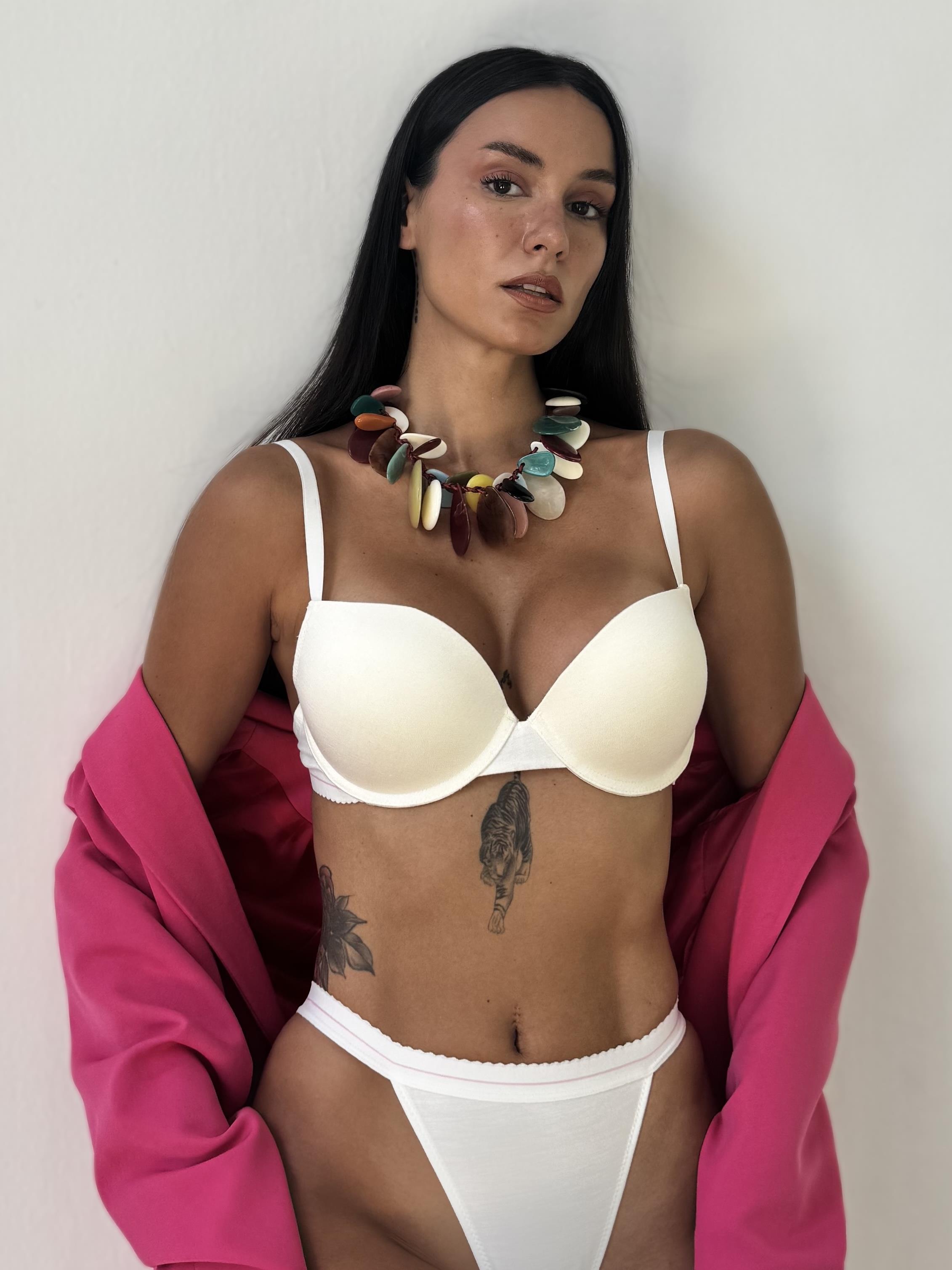 Bambu Kumaş Destekli Ekru Sütyen Takımı (730T)