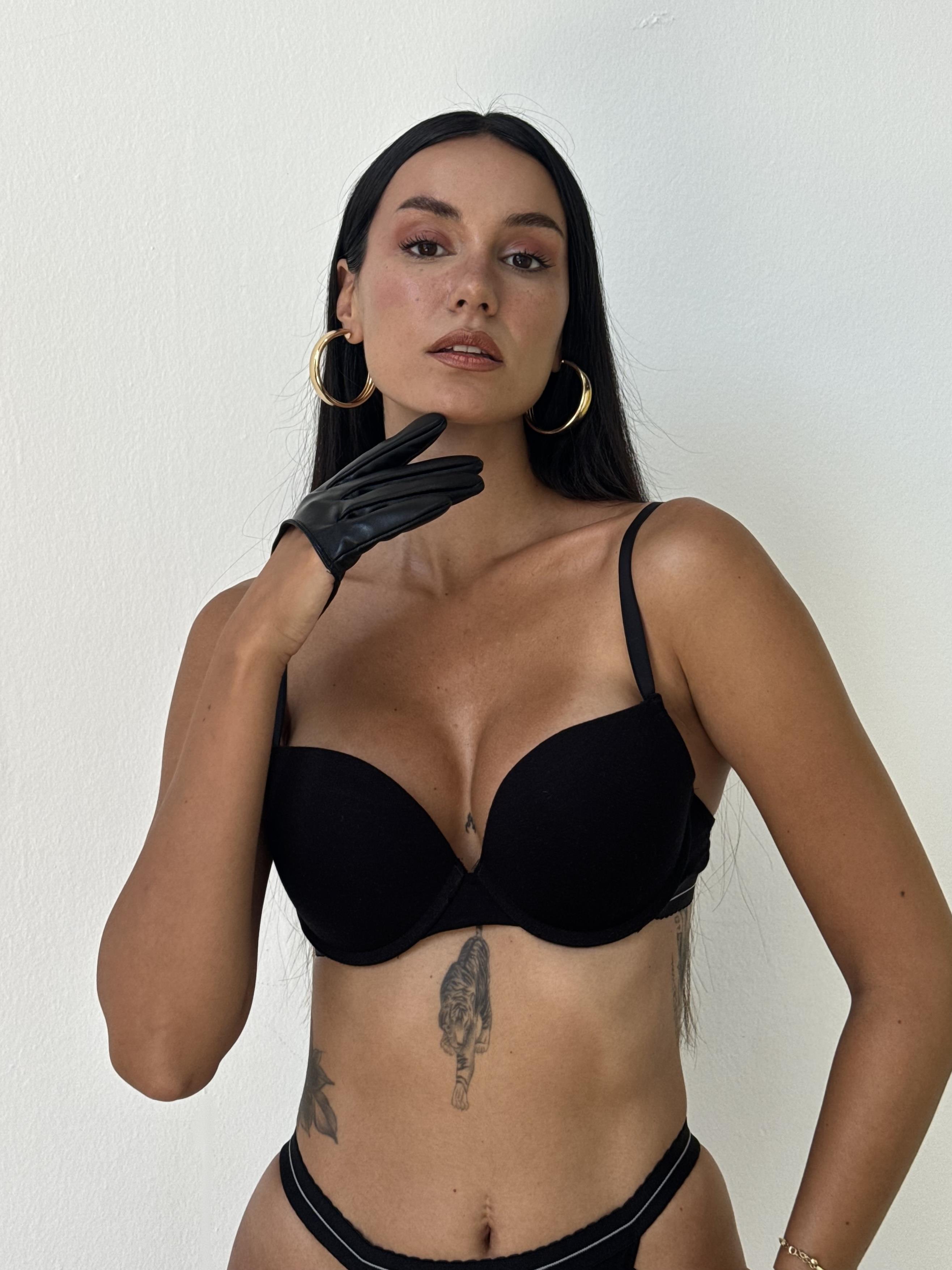 Bambu Kumaş Destekli Siyah Sütyen Takımı (730T)