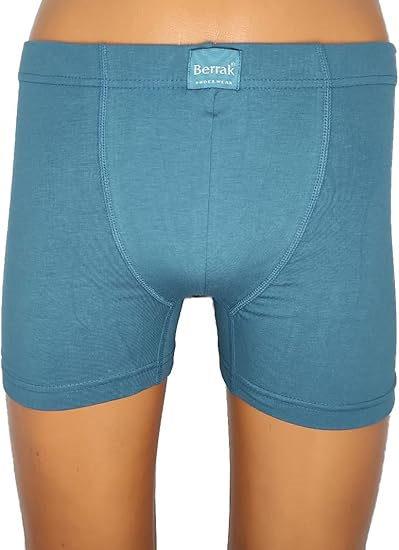 Berrak Likralı Kemerli Boxer - 4498