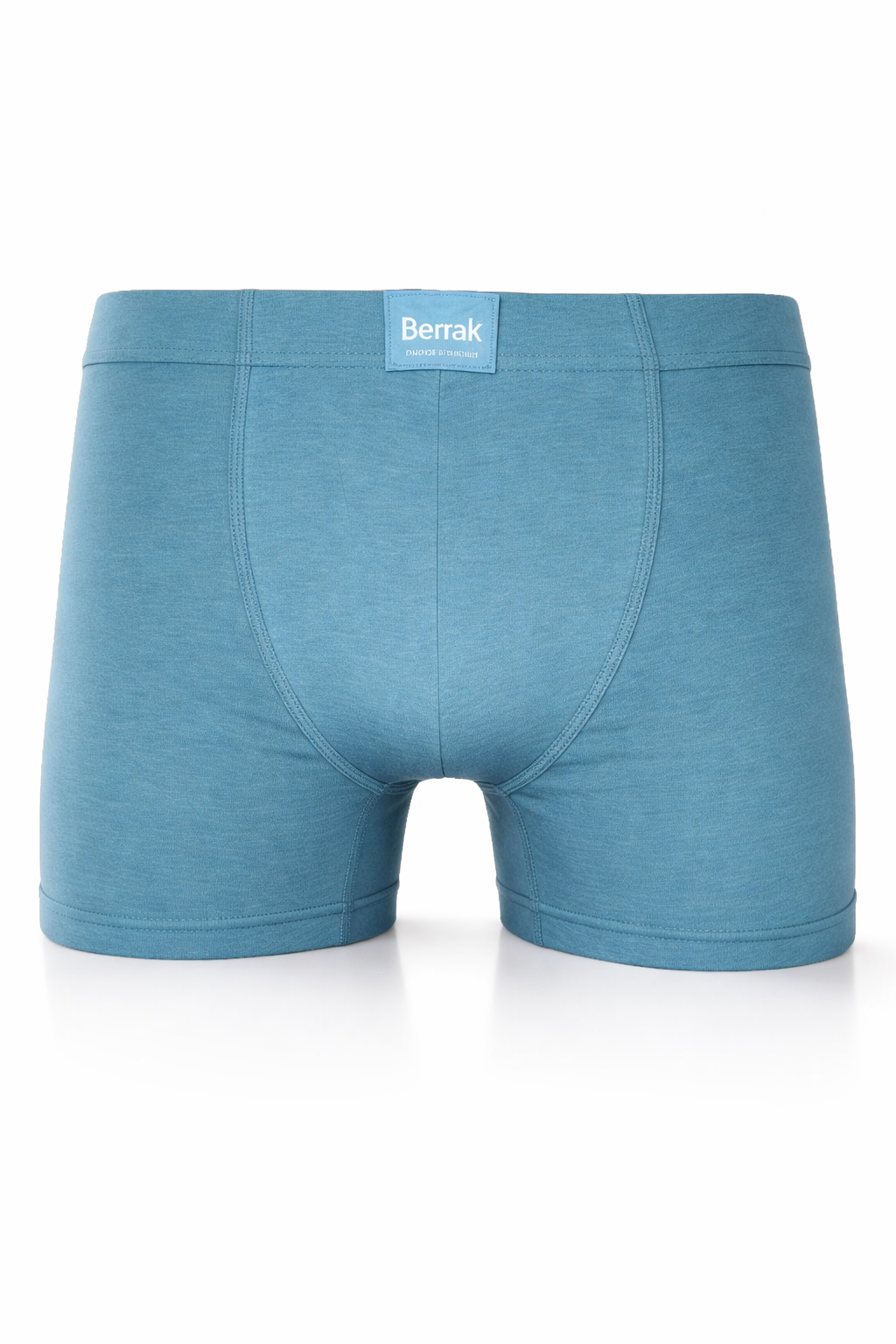 Berrak Likralı Kemerli Petrol Boxer - 4498