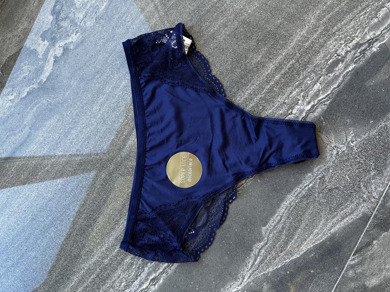 Brazilian Süper ince Lacivert Tanga