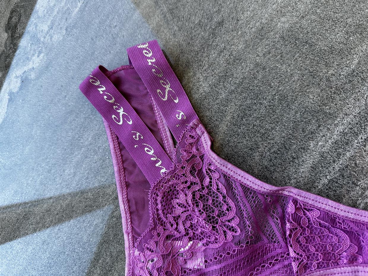 Çift bel lastikli Dantelli Tanga