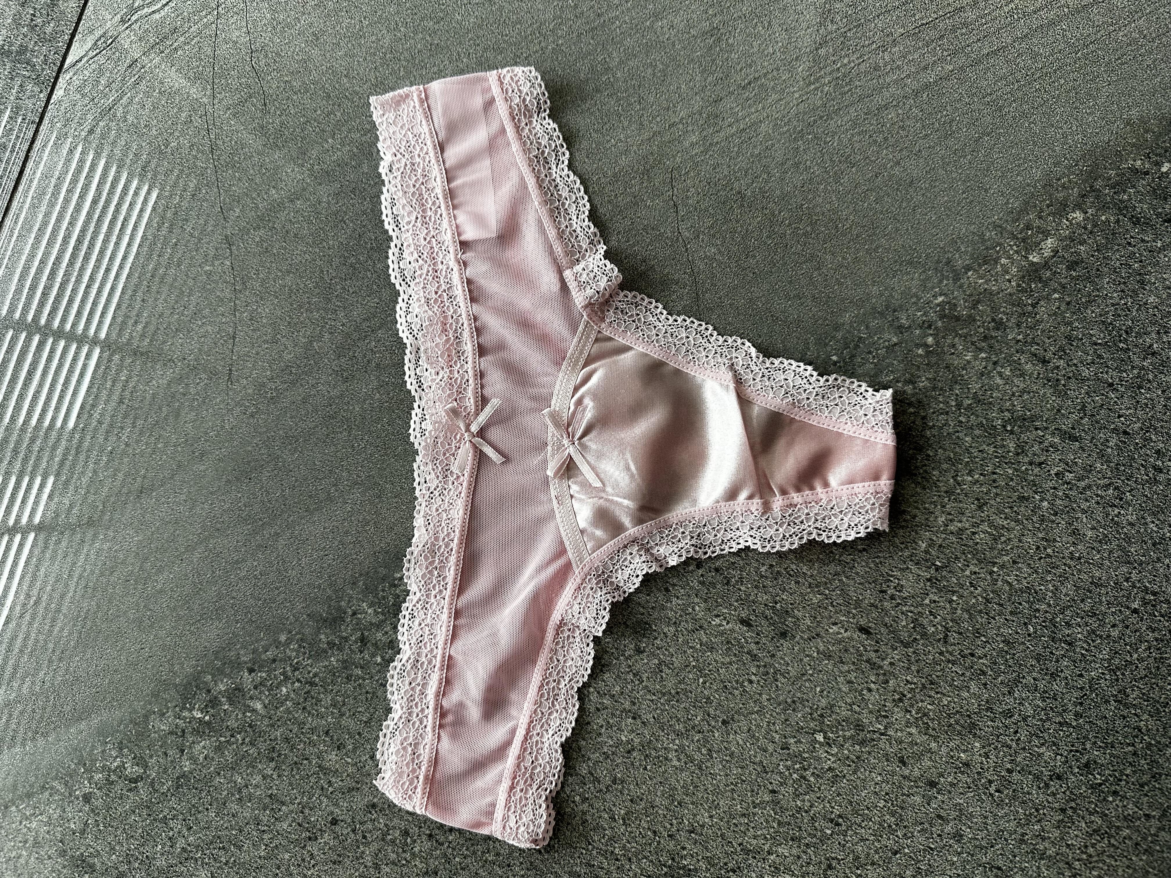 Dantelli Transparan Pembe Tanga 4767