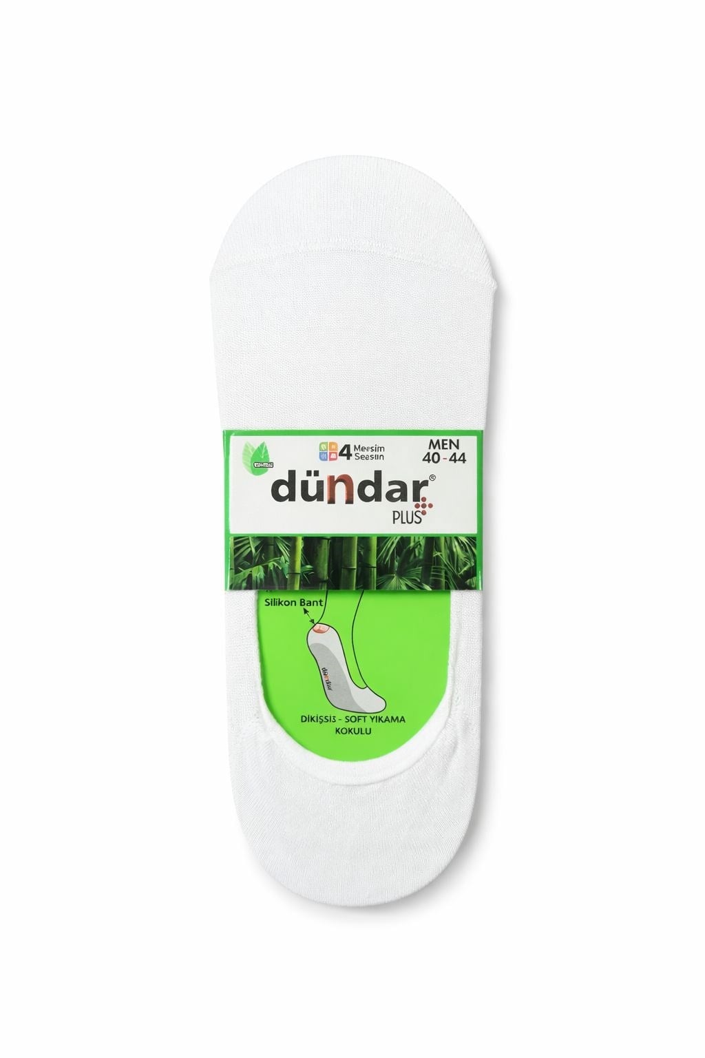 Dündar Erkek Bambu Beyaz Babet