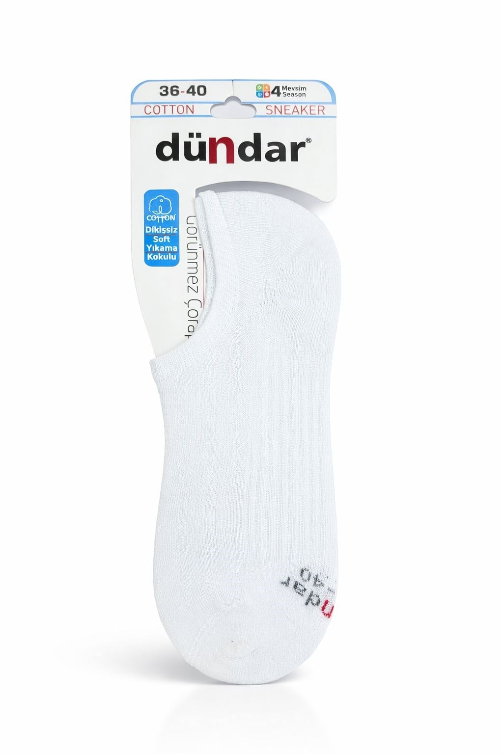 Dündar Kadın Sneakers Beyaz Çorap